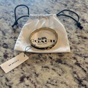 Coach Gold-Tone Bangle Bracelet